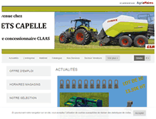 Tablet Screenshot of capelle-agri.com